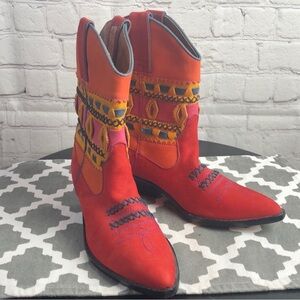 Circle S Navajo Colorful Western Women's Boots